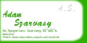 adam szarvasy business card